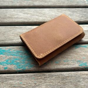 Leather Wallet - Hidden Message Wallet “I AM ENOUGH”- One of a Kind - NEW